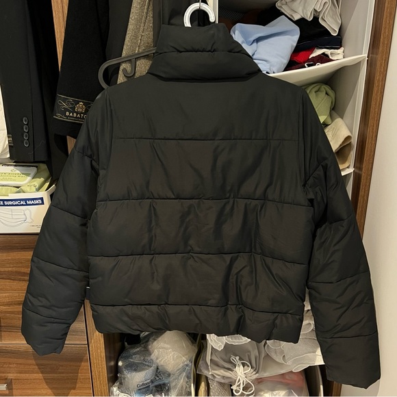 Abercrombie&Fitch black puffer jacket A&F black winter jacket - Picture 4 of 4